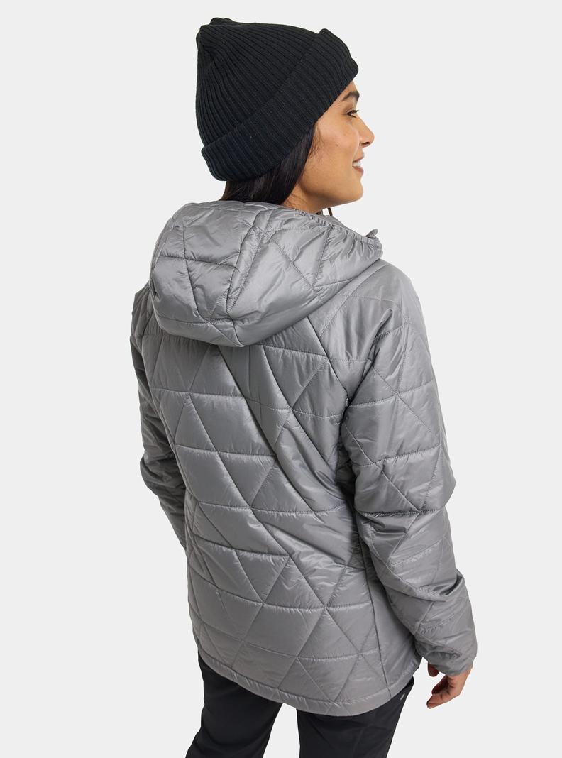 Grey Burton Versatile Heat Hooded Synthetic Insulated Women's Ski Jackets | RENTBI643