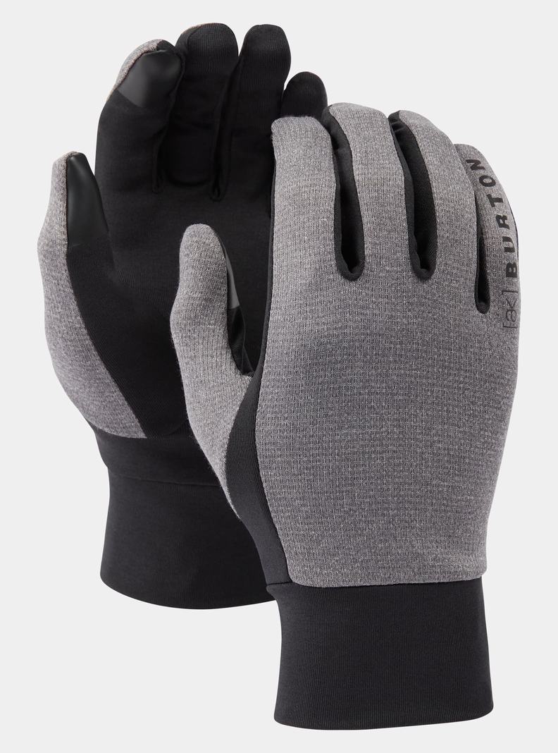 Grey Burton [ak] Helium Lightweight Liner Men\'s Ski Gloves | HMELJQ420