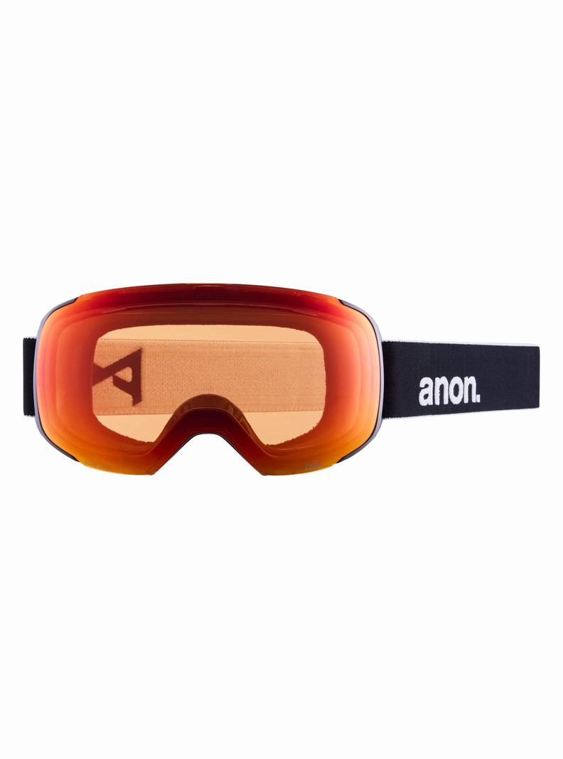 Grey / Orange Burton Anon M2 Goggles + Bonus Lens + MFI® Face Mask Women's Ski Goggles | OCTVYS174