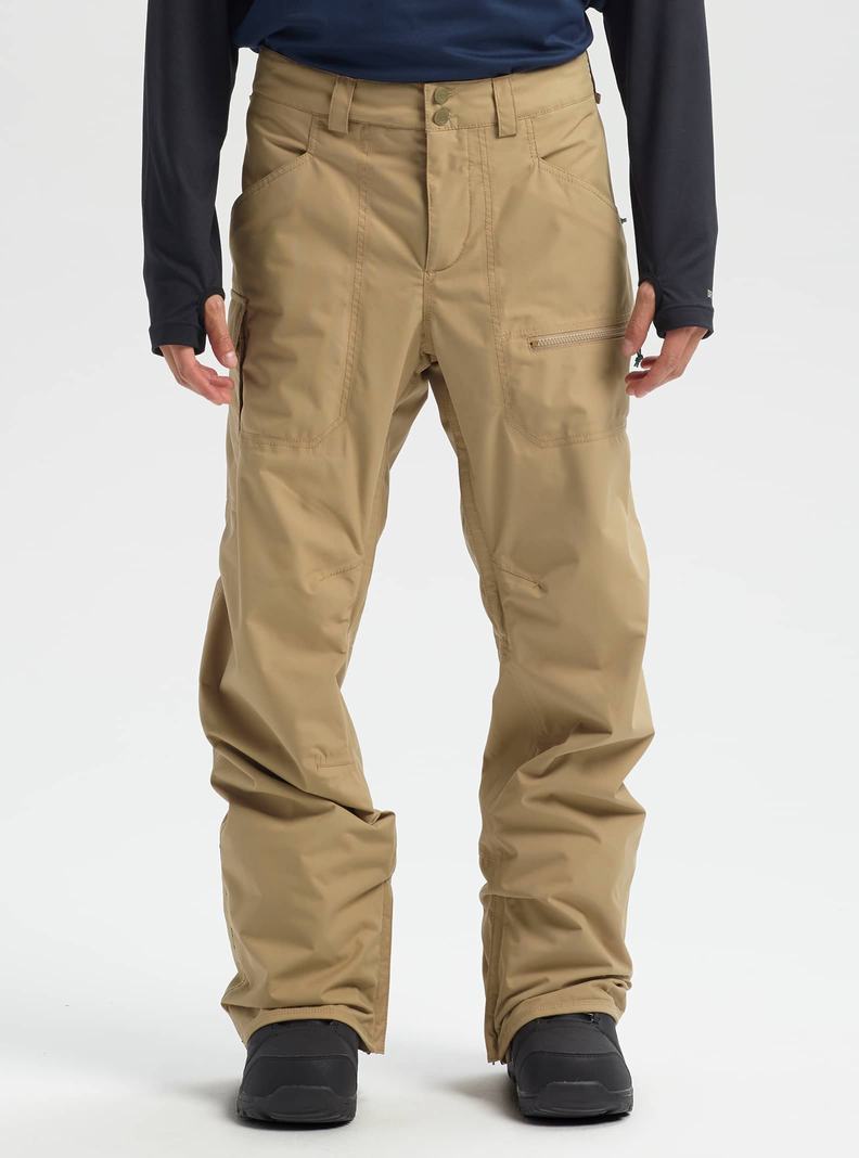 Khaki Burton Covert 2L Men's Ski Pants | RQBWYG163