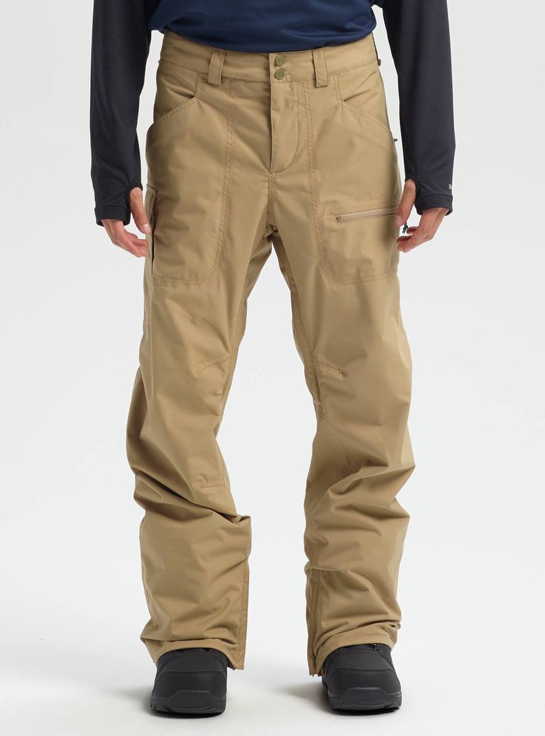 Khaki Burton Covert Insulated Men's Ski Pants | SDIMRT354