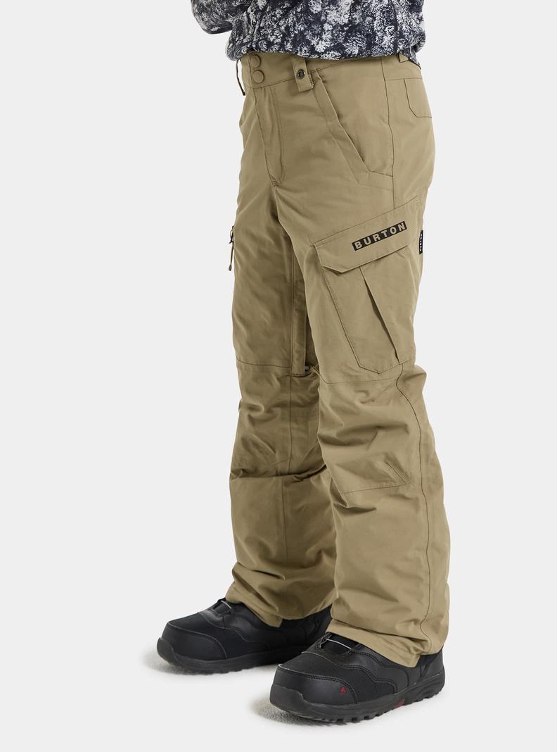 Khaki Burton Exile 2L Cargo Kids' Ski Pants | IFEKAH026