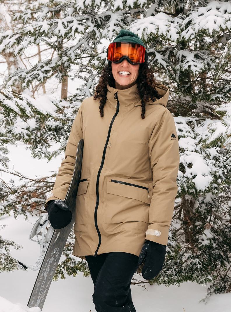 Khaki Burton Treeline GORE-TEX 2L Women's Ski Jackets | ABDQYM726