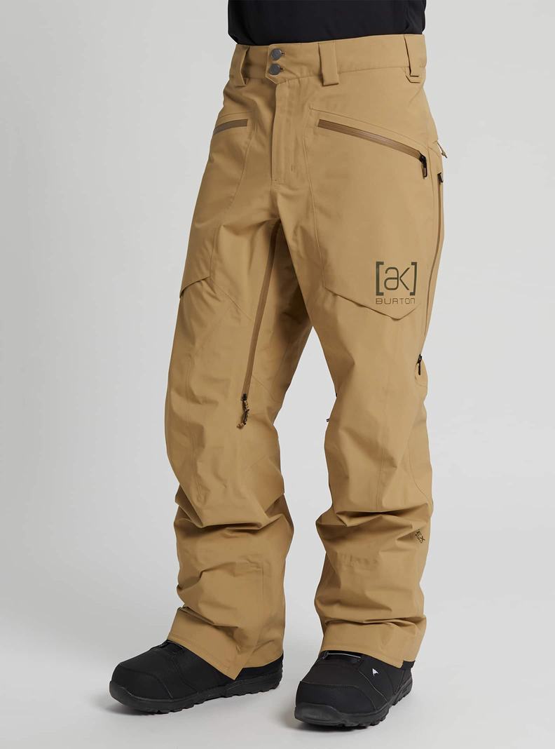 Khaki Burton [ak] Hover GORE‑TEX PRO 3L Men's Ski Pants | IRTZJX918