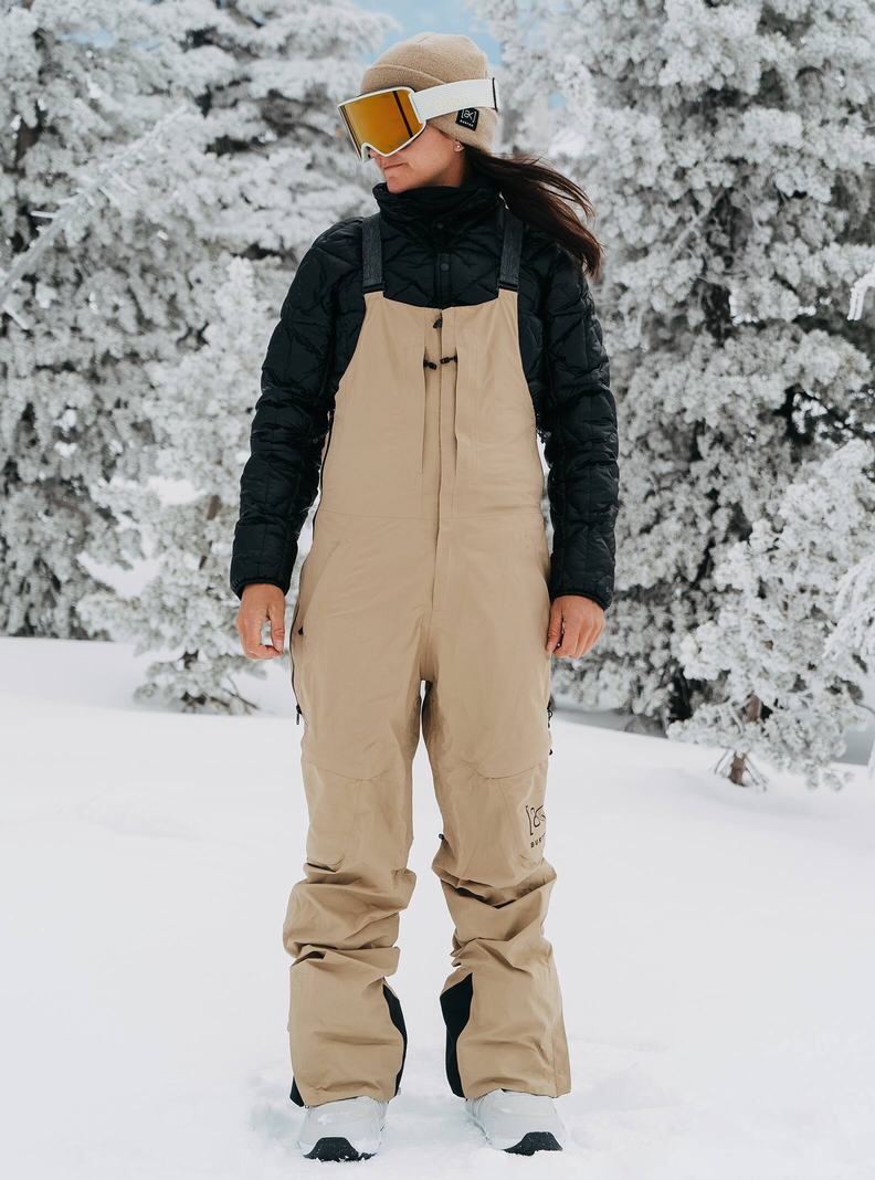 Khaki Burton [ak] Kimmy GORE-TEX 2L (Short) Women's Bibs | BWNKTF836