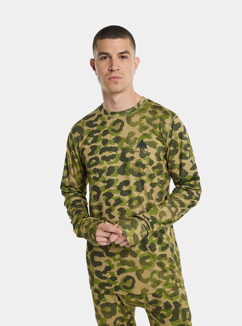 Khaki / Green Burton Lightweight X Men's Base Layer Top | EYKOPS975