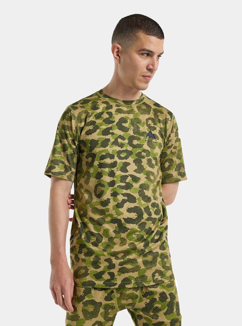 Khaki / Green Burton Lightweight X Men's Base Layer Top | ZLFOCE036