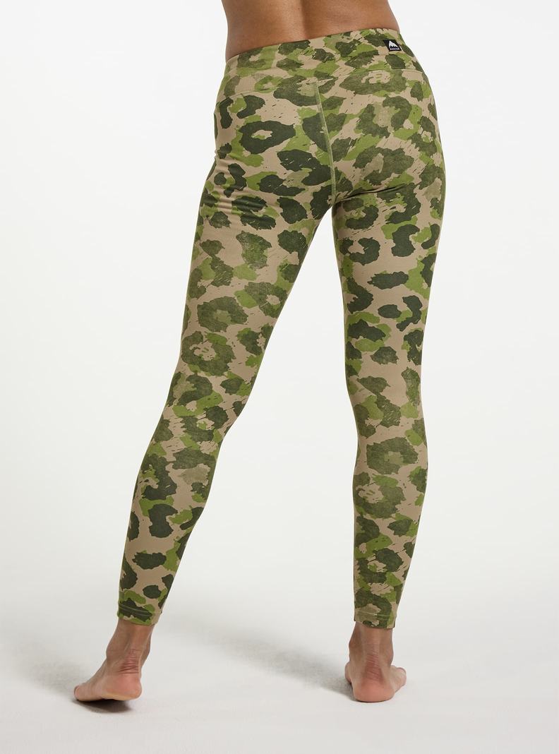 Khaki / Green Burton Midweight Base Layer Pants Women's Base Layer Pants | AVDRPX489