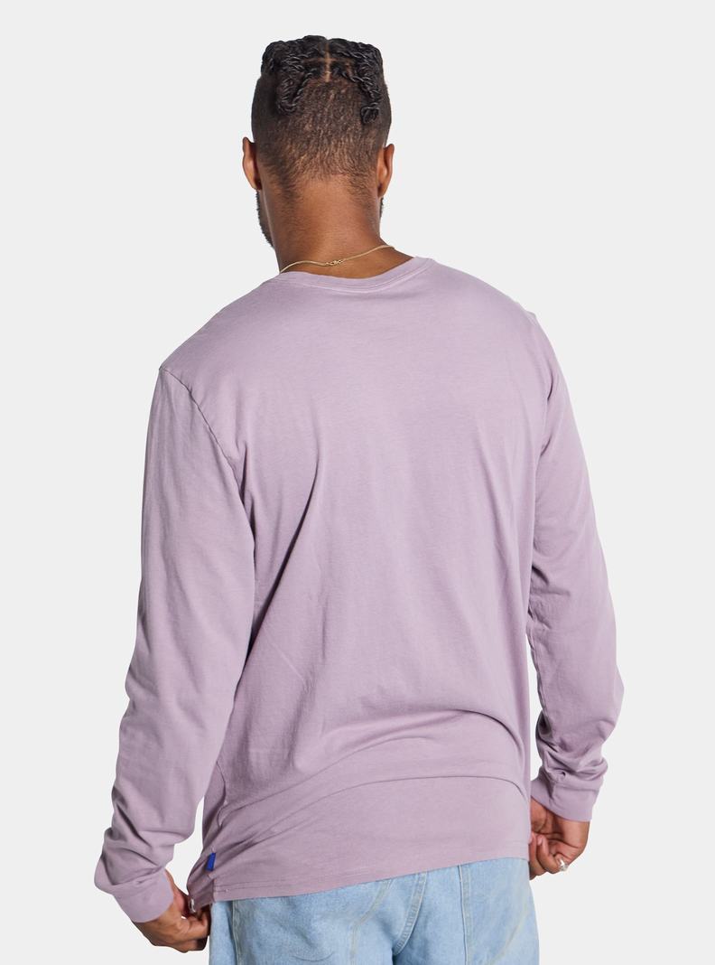 Lavender Burton BRTN Long Sleeve Men's T-Shirts | KHDVLF790