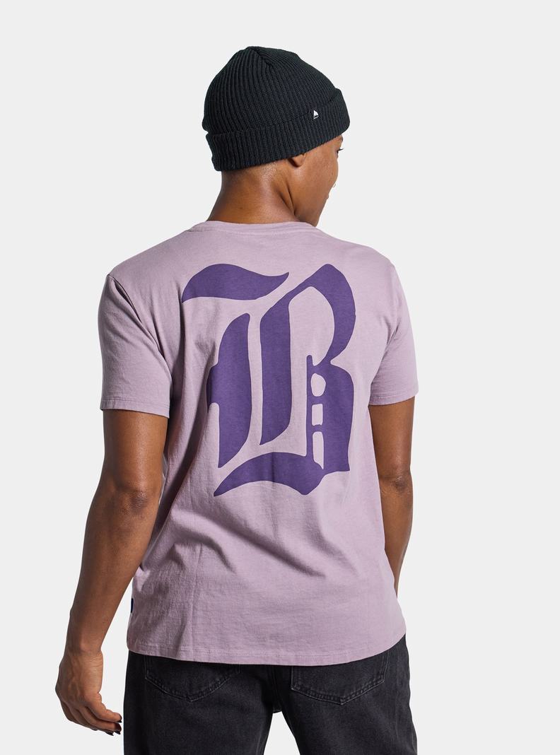 Lavender Burton Bradner Short Sleeve Women's T-Shirts | CYAXNV850