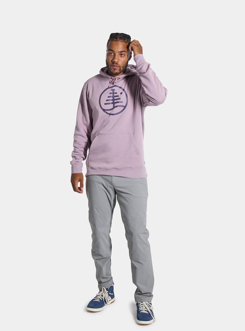 Lavender Burton Family Tree Pullover Men's Hoodies | QOALND406