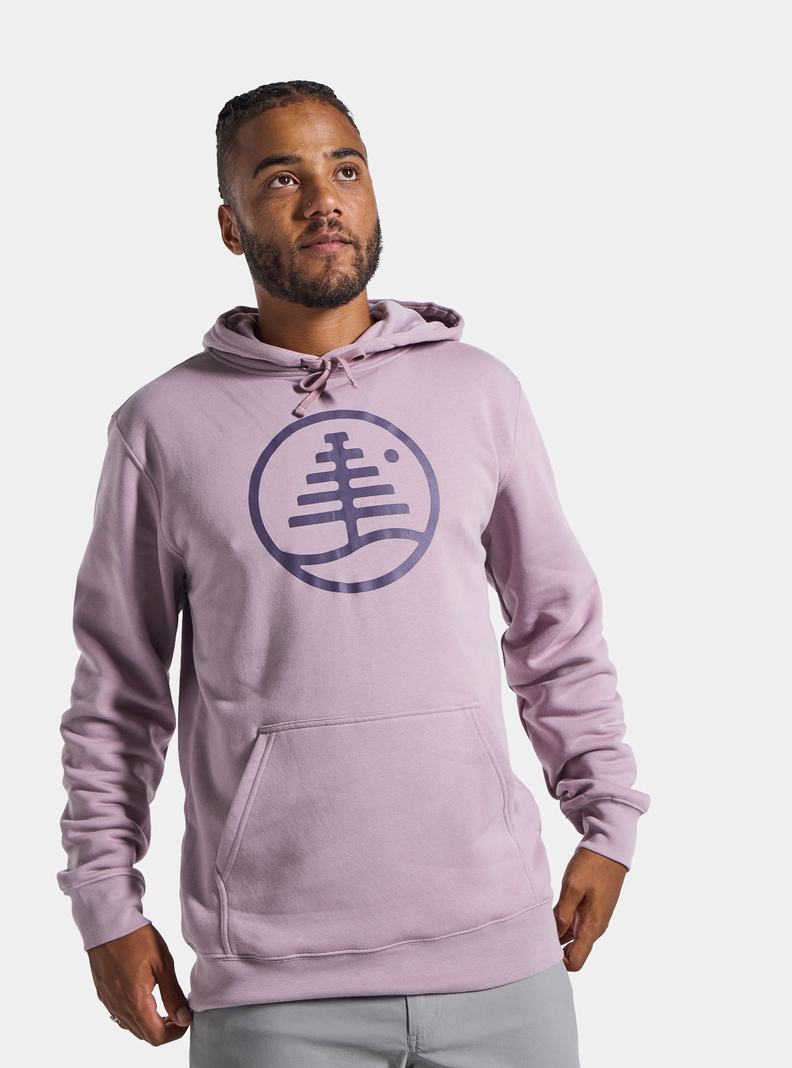 Lavender Burton Family Tree Pullover Men's Hoodies | QOALND406