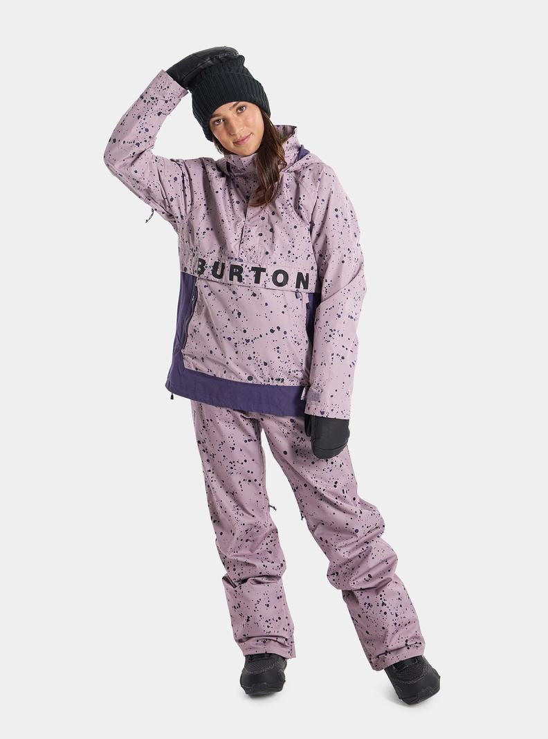 Lavender Burton Frostner 2L Anorak Women's Ski Jackets | BQNYMU896