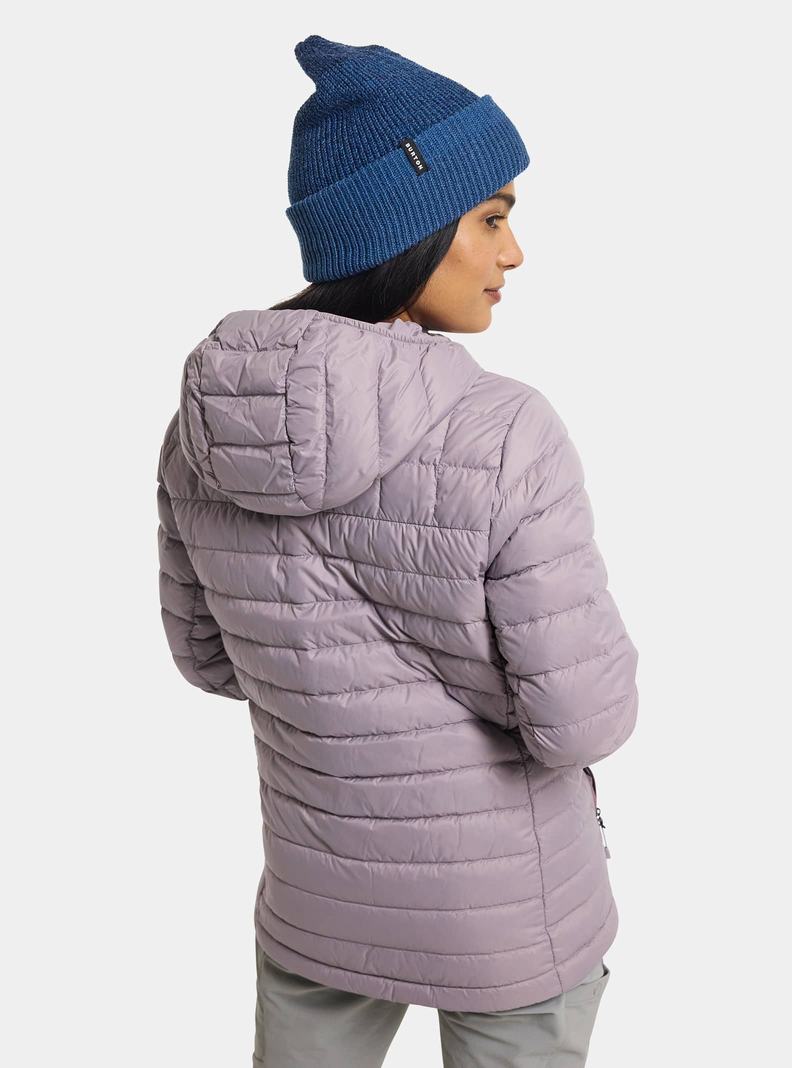 Lavender Burton Mid-Heat Hooded Down Insulated Women's Ski Jackets | INXAUH913