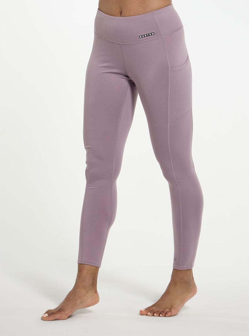 Lavender Burton Midweight X Base Layer Pants Women's Base Layer Pants | ZODFIB401