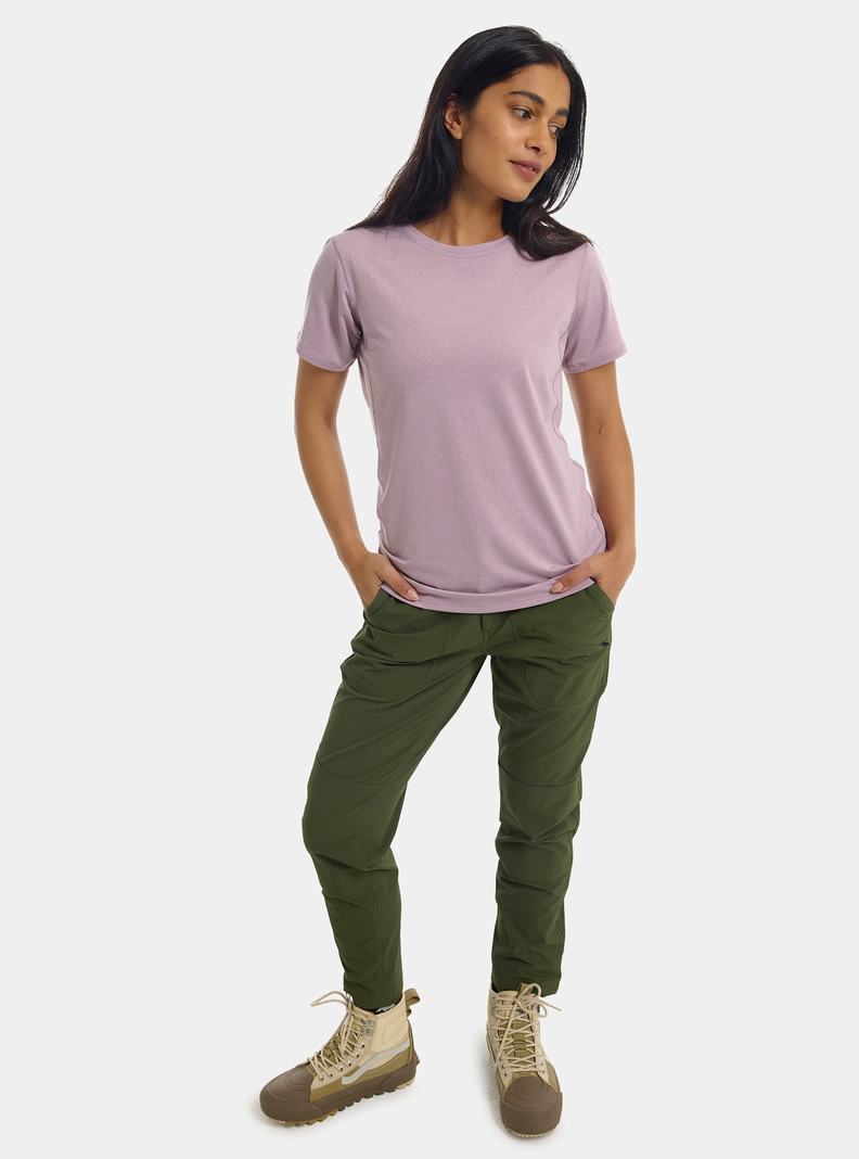 Lavender Burton Multipath Essential Tech Short Sleeve Women's Base Layer Top | WKLSUP926