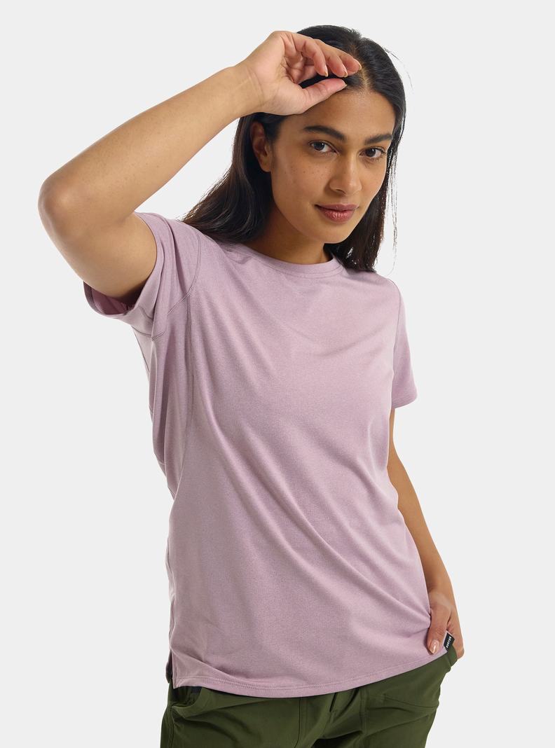 Lavender Burton Multipath Essential Tech Short Sleeve Women's Base Layer Top | WKLSUP926