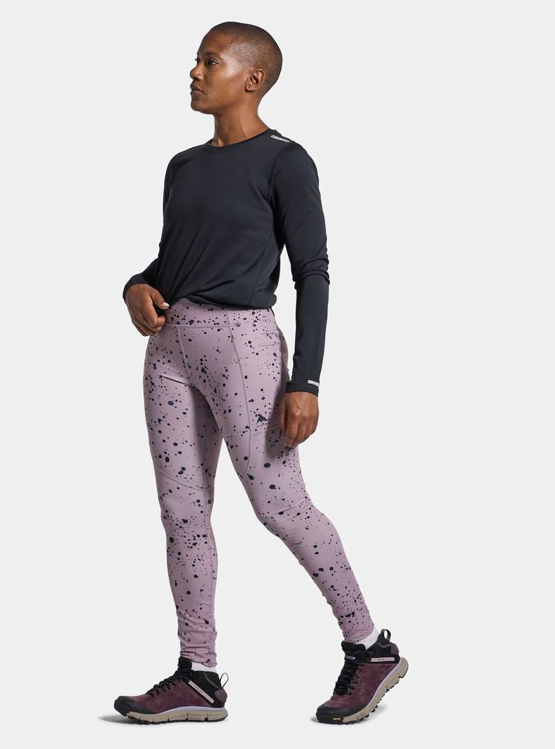 Lavender Burton Multipath Pocket Women's Leggings | YMZKVD501