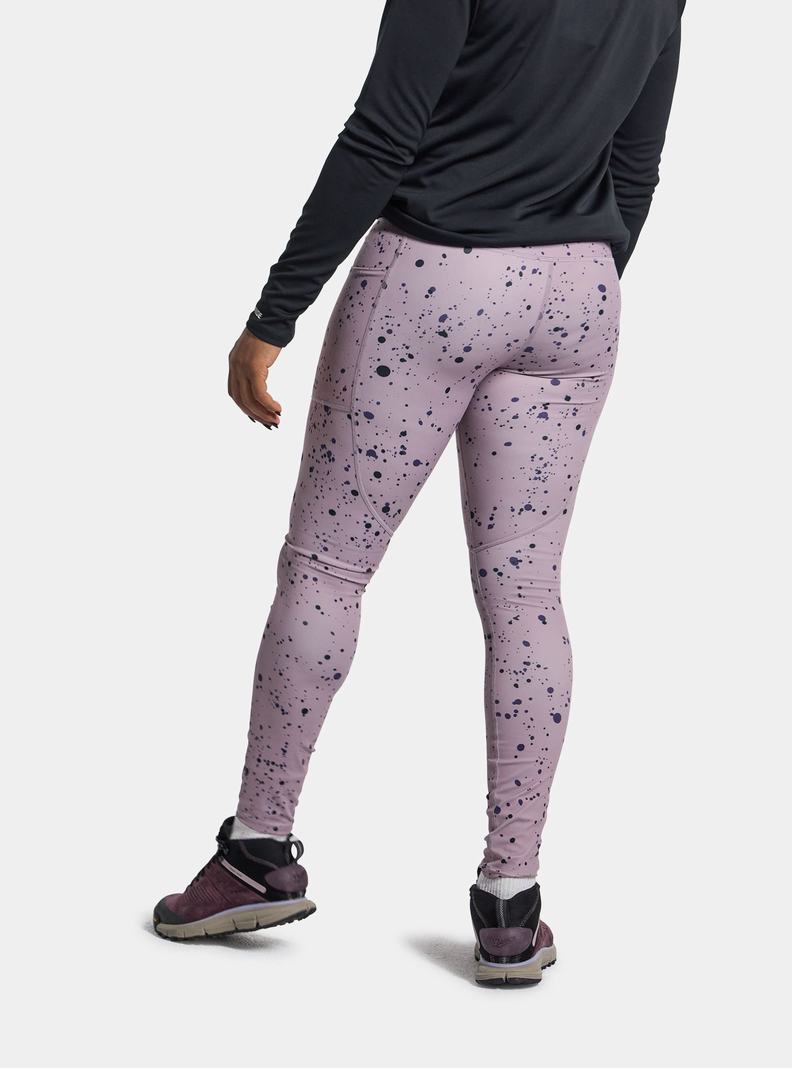 Lavender Burton Multipath Pocket Women's Leggings | YMZKVD501