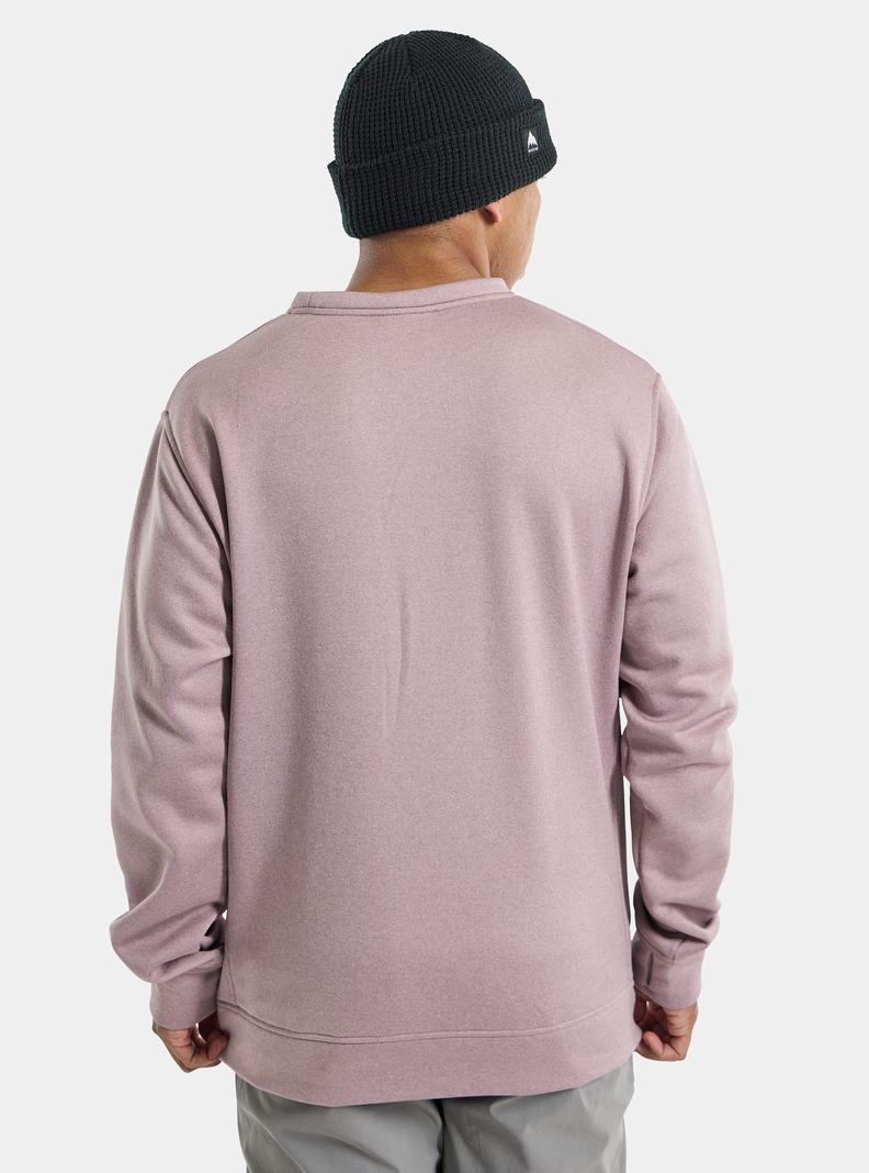 Lavender Burton Oak Pullover Crew Men's Sweatshirts | JVXTBA471