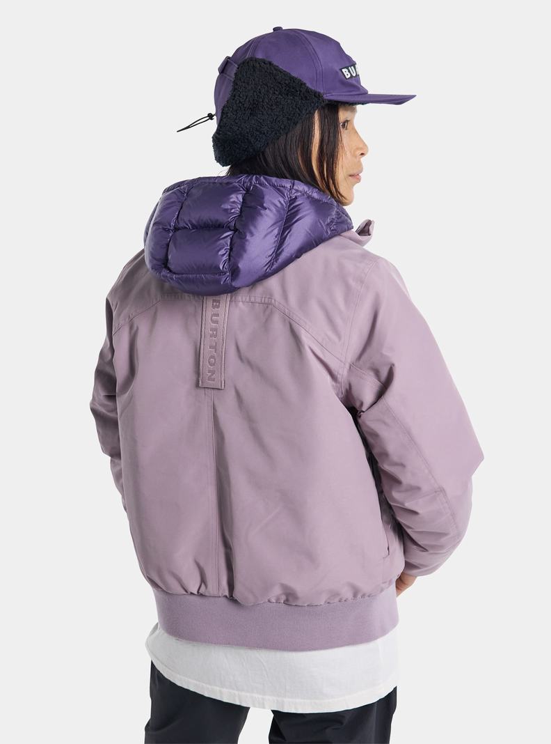 Lavender Burton Saxton Bomber Women's Ski Jackets | SLMTWU251