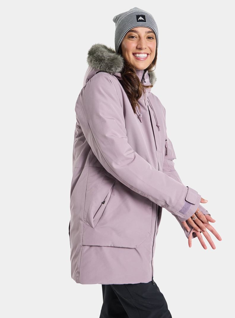 Lavender Burton Saxton Parka Women's Ski Jackets | SPVDWA435