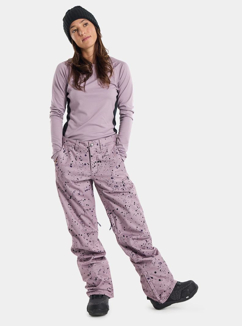 Lavender Burton Society 2L Women's Ski Pants | LOHPDA256