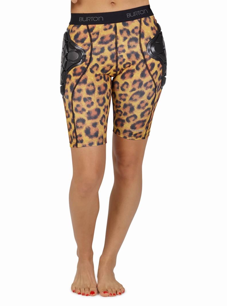 Leopard Burton Total Impact Short, Protected by G-Form™ Women's Protective Gear | ZJTFKN081