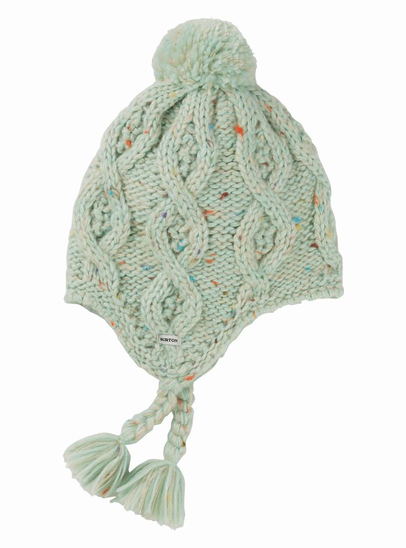 Light Green Burton Chloe Earflap Kids\' Beanie | CUZDLW329