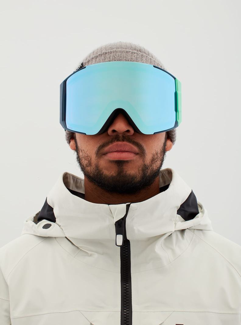 Navy / Blue / Pink / Burton Anon Sync Goggles + Bonus Lens Men's Ski Goggles | QZIWMO874