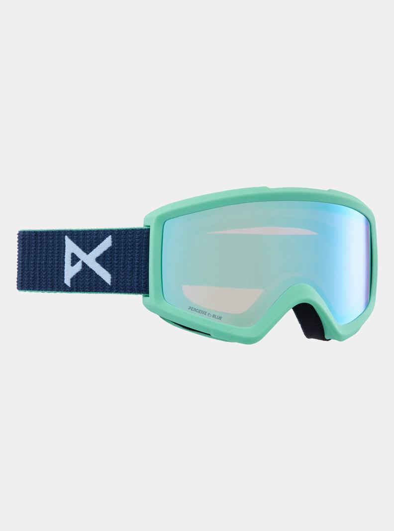 Navy / Blue / / Burton Anon Helix 2.0 Perceive Goggles + Bonus Lens Men\'s Ski Goggles | FUZPHG062