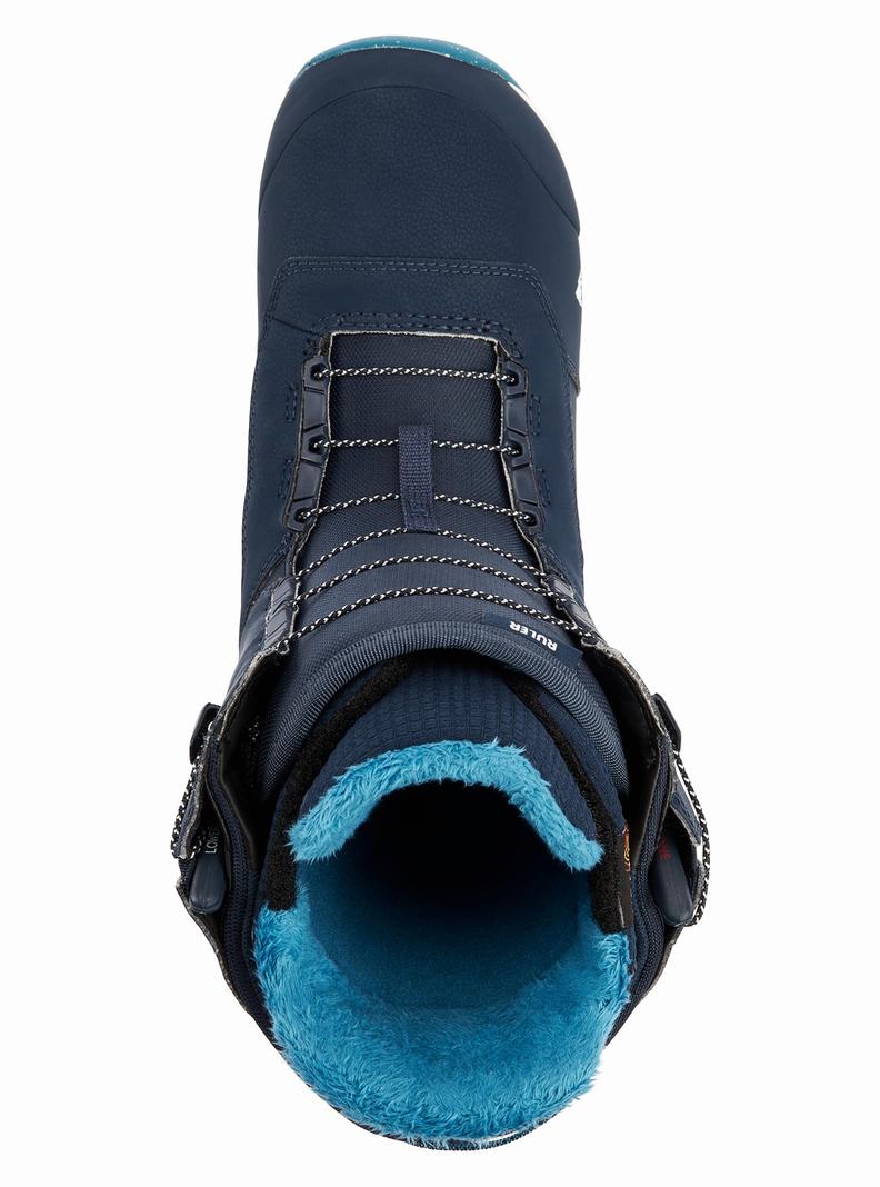 Navy Burton Ruler Men's Snowboard Boots | TZHKMC926