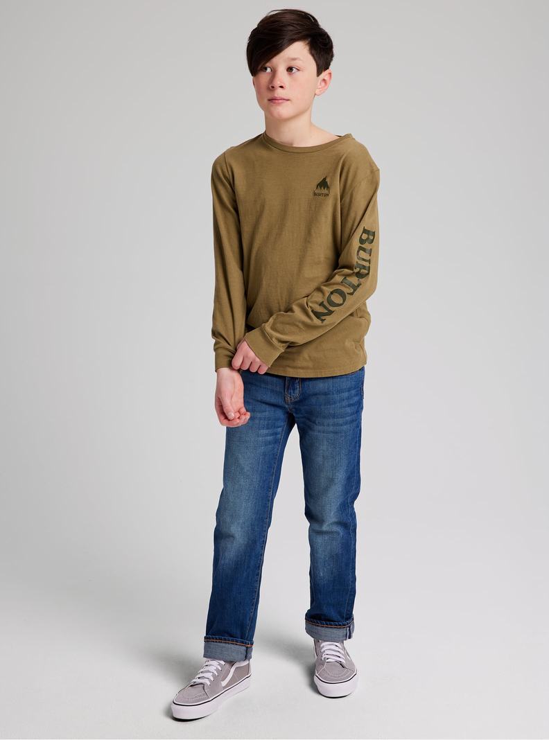 Olive Burton Elite Long Sleeve Kids' T-Shirts | RQCMYE601