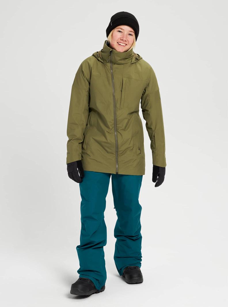 Olive Burton GORE-TEX Pillowline Women's Ski Jackets | EBYQWK039