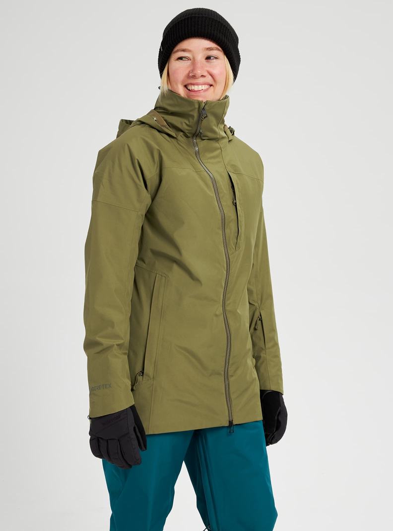 Olive Burton GORE-TEX Pillowline Women's Ski Jackets | EBYQWK039