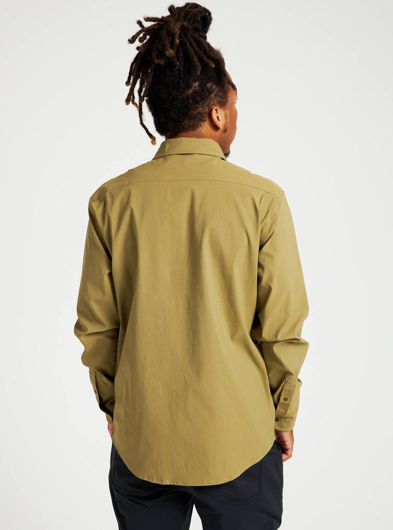 Olive Burton Multipath Utility Long Sleeve Shirt Men's Shirts | KTENIX671