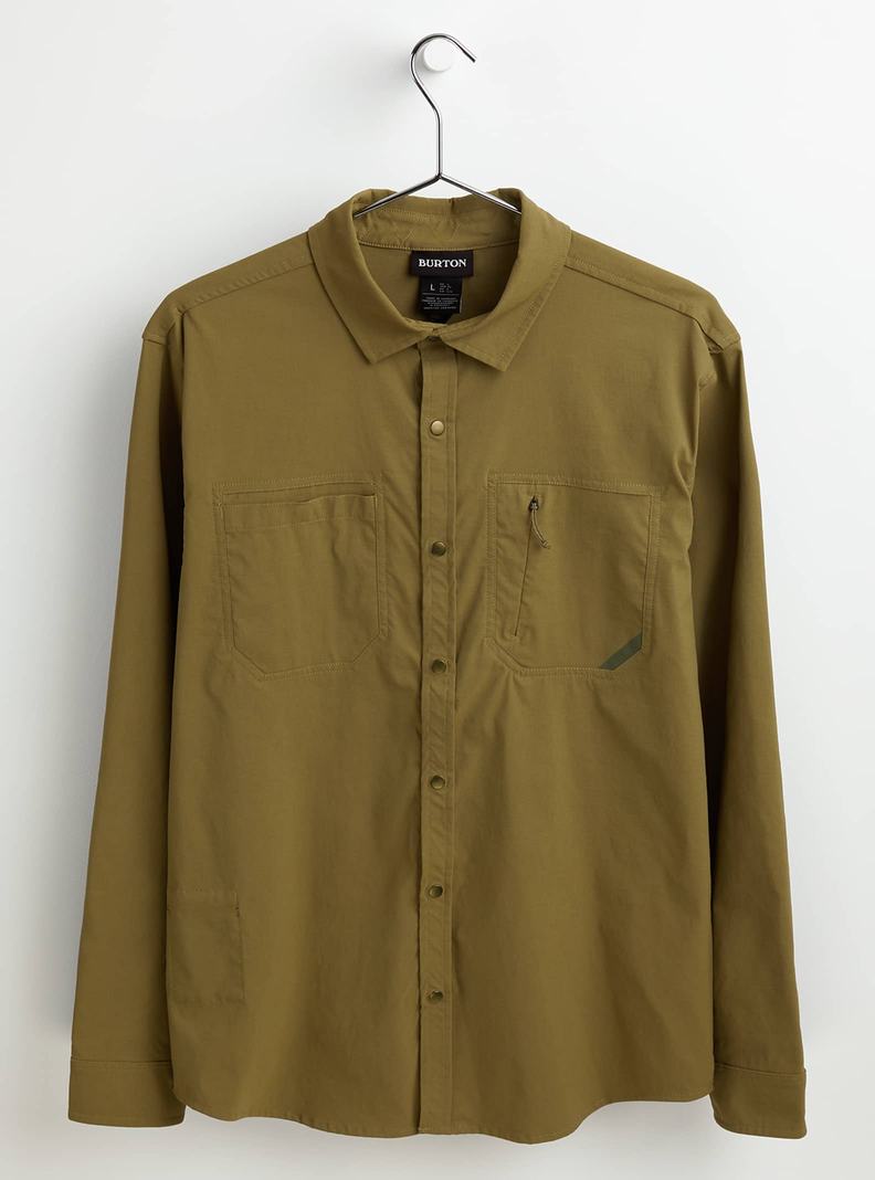 Olive Burton Multipath Utility Long Sleeve Shirt Men\'s Shirts | KTENIX671