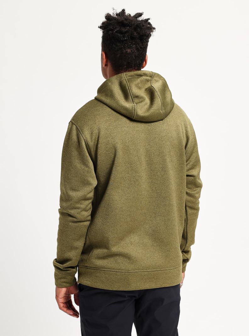 Olive Burton Oak Pullover Men's Hoodies | NHYRLM624