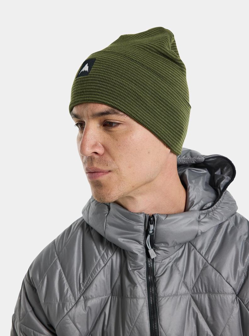 Olive Burton Recycled Stripe Men's Beanie | KCBRNY726