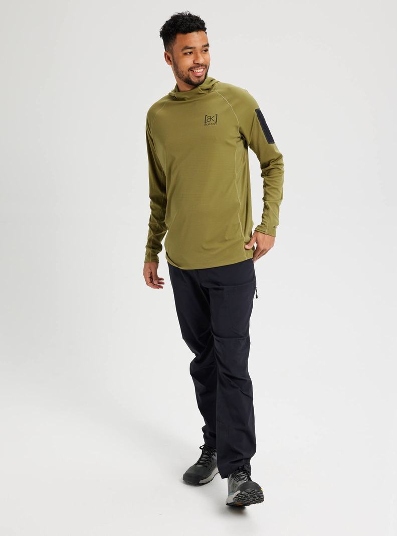 Olive Burton [ak] System Men's Hoodies | NLRKQD486