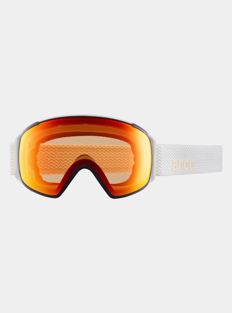 Orange / Black / Purple Burton Anon M4S Low Bridge Fit Goggles (Toric) + Bonus Lens + MFI® FACE MASK Men's Ski Goggles | CJBDVK359