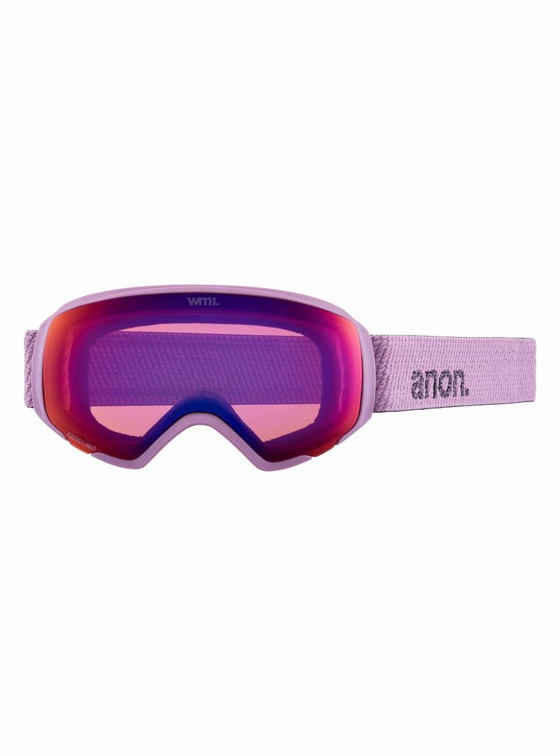 Orange / Black / Purple / Burton Anon WM1 Goggles + Bonus Lens + MFI® Face Mask Women's Ski Goggles | DBWVAI894