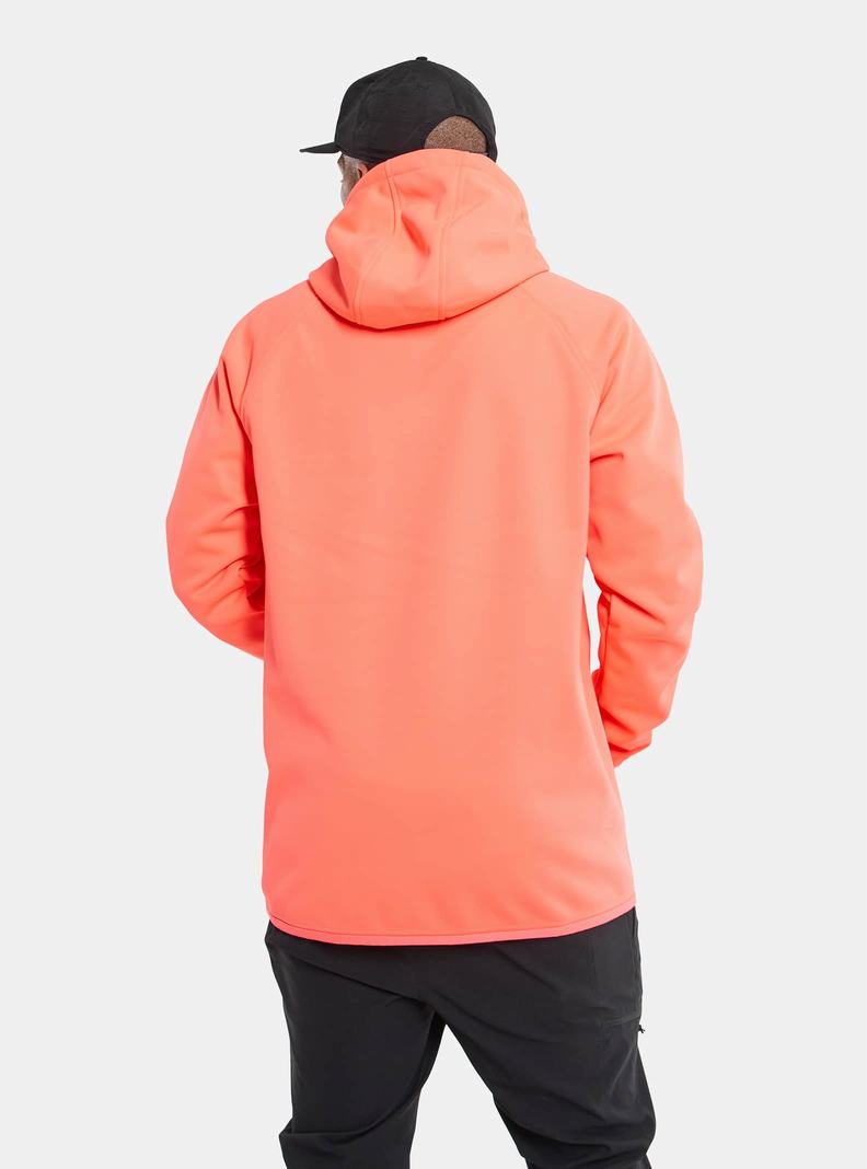 Orange Burton Crown Weatherproof Pullover Fleece Men's Sweatshirts | SMQUKR750