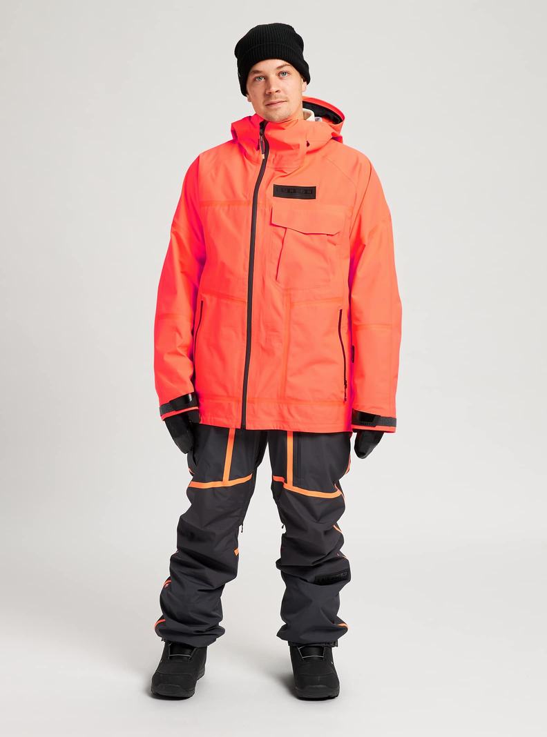 Orange Burton GORE-TEX 3L Breaker Men's Ski Jackets | OGXMRF703