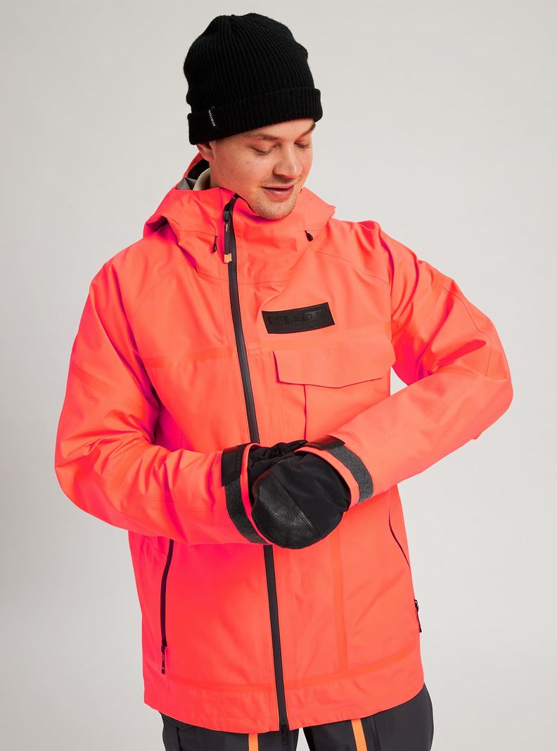 Orange Burton GORE-TEX 3L Breaker Men's Ski Jackets | OGXMRF703