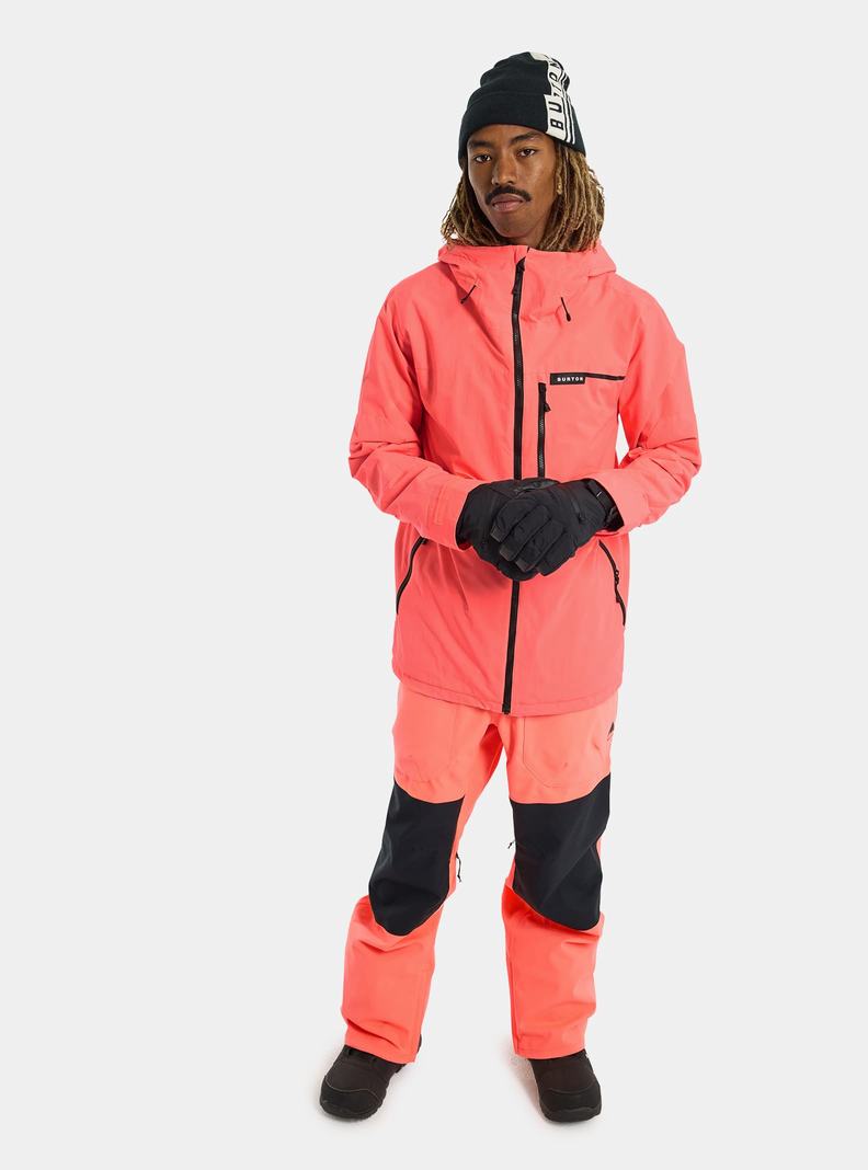 Orange Burton Peasy 2L Men's Ski Jackets | DNXZIR047