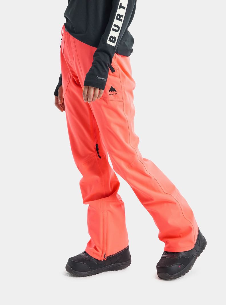 Orange Burton Vida 2L Women's Ski Pants | GXNPLD513