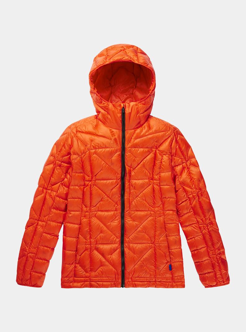 Orange Burton [ak] Baker Down Hooded Women\'s Ski Jackets | YBURMA930