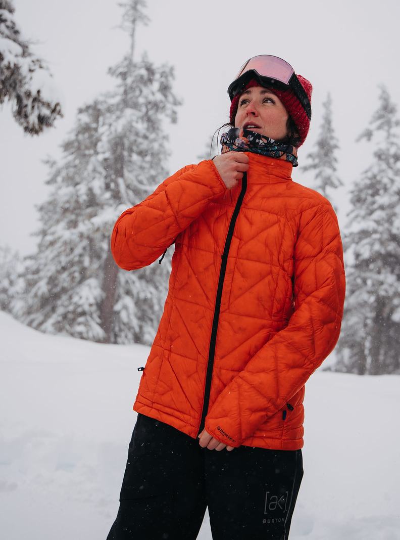 Orange Burton [ak] Baker Down Women's Ski Jackets | KEYQMZ386