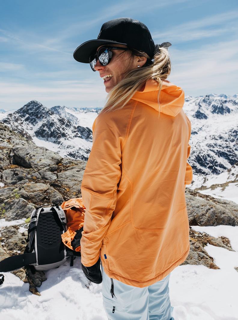 Orange Burton [ak] Softshell Women's Ski Jackets | IBMSYV419